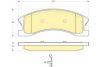 GIRLING 6141339 Brake Pad Set, disc brake